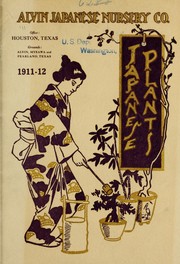 Cover of: Catalogue 1911-12 by Alvin Japanese Nursery Company