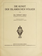 Cover of: Die Kunst der islamischen Völker
