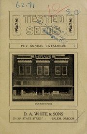 Cover of: Tested seeds: 1912 annual catalogue