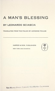 Cover of: A man's blessing.