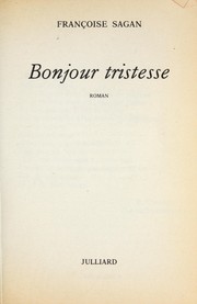 Cover of: Bonjour tristesse: roman