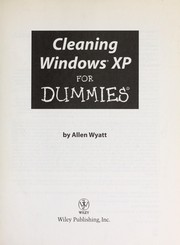 Cover of: Cleaning Windows XP for dummies