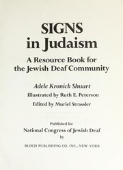 Cover of: Signs in Judaism : a resource book for the Jewish deaf community