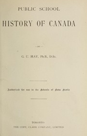 Cover of: Public school history of Canada