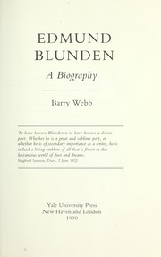 Edmund Blunden by Barry Webb