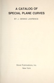 A catalog of special plane curves by J. Dennis Lawrence