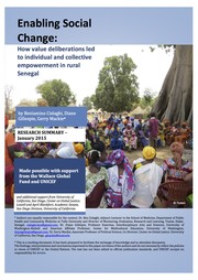 Cover of: Enabling Social Change: How value deliberations led to individual and collective empowerment in rural Senegal