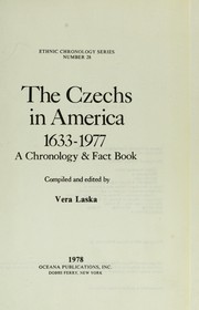 Cover of: The Czechs in America, 1633-1977: a chronology & fact book