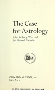 Cover of: The case for astrology