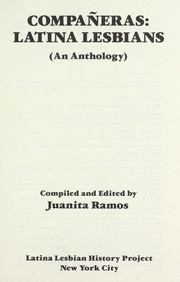 Cover of: Compañeras: Latina lesbians : an anthology