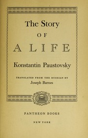 Cover of: The story of a life