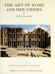 Cover of: The art of Rome and her empire.