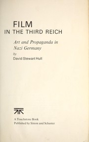 Cover of: Film in the Third Reich; art and propaganda in Nazi Germany