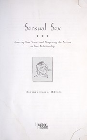 Cover of: Sensual Sex by 