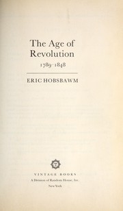 Cover of: The age of revolution by Eric Hobsbawm