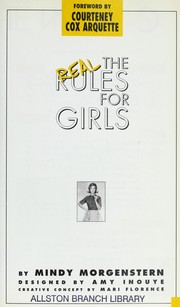 Cover of: The real rules for girls