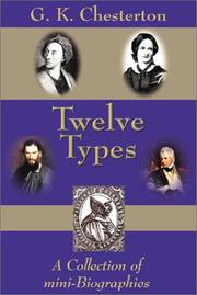Twelve types by Gilbert Keith Chesterton, Malcolm Brennan