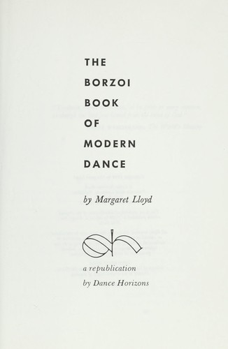 The borzoi book of modern dance.
