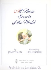 Cover of: All those secrets of the world