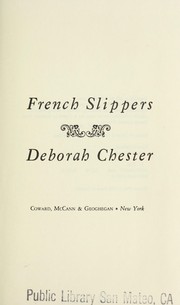 Cover of: French slippers
