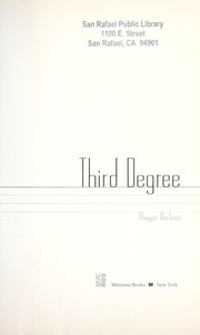 Cover of: Third Degree: A Murder 101 Mystery