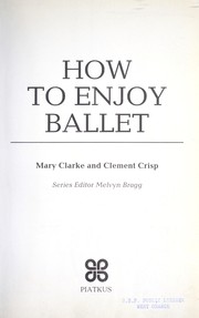 Cover of: How to enjoy ballet