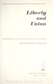 Cover of: Liberty and Union