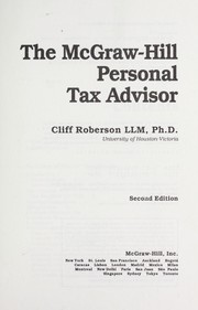 Cover of: The McGraw-Hill personal tax advisor