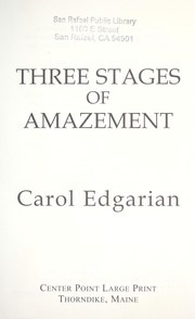 Cover of: Three stages of amazement