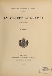 Excavations at Saqqara (1905-1914) by James Edward Quibell