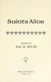 Cover of: Saints alive