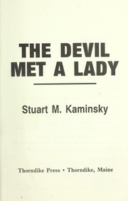 Cover of: The devil met a lady | Stuart M. Kaminsky