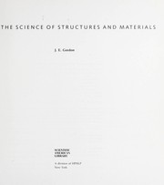 Cover of: The science of structures and materials
