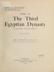 Cover of: Tombs of the third Egyptian dynasty at Reqâqnah and Bêt Khallâf