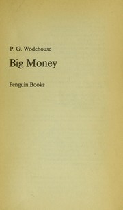Cover of: Big money