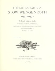 The lithographs of Stow Wengenroth,1931-1972 by Stow Wengenroth