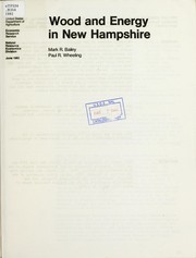 Cover of: Wood and energy in New Hampshire