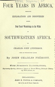 Four years in Africa by Charles John Andersson