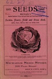 Cover of: Seeds: garden, flower, field and grass seed, bulbs, plants, nursery stock and garden tools