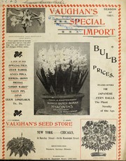Cover of: Vaughan's special import bulb prices: season of 1901
