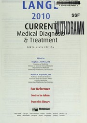 Cover of: Current medical diagnosis & treatment