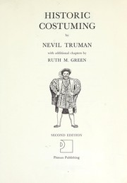 Cover of: Historic costuming