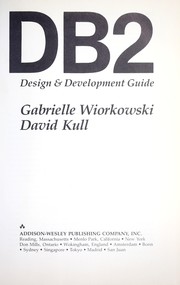Cover of: DB2 : design & development guide