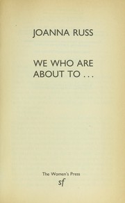 Cover of: We who are about to---