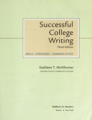 Cover of: Successful college writing: skills, strategies, learning styles