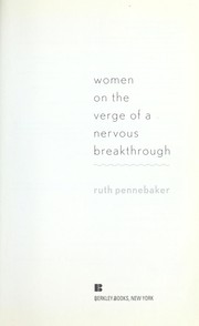 Cover of: Women on the verge of a nervous breakthrough
