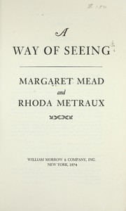 Cover of: A way of seeing