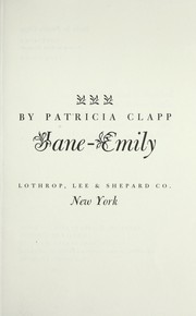 Cover of: Jane-Emily.