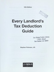 Every landlord's tax deduction guide by Stephen Fishman