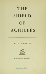 The shield of Achilles by W. H. Auden